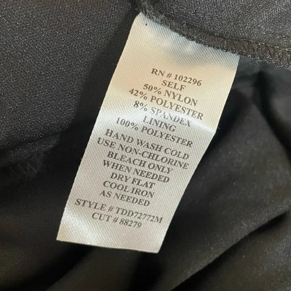 Connected Apparel Cutout-Detail Lace Maxi Dress Black Women’s Sz 10 - Image 6