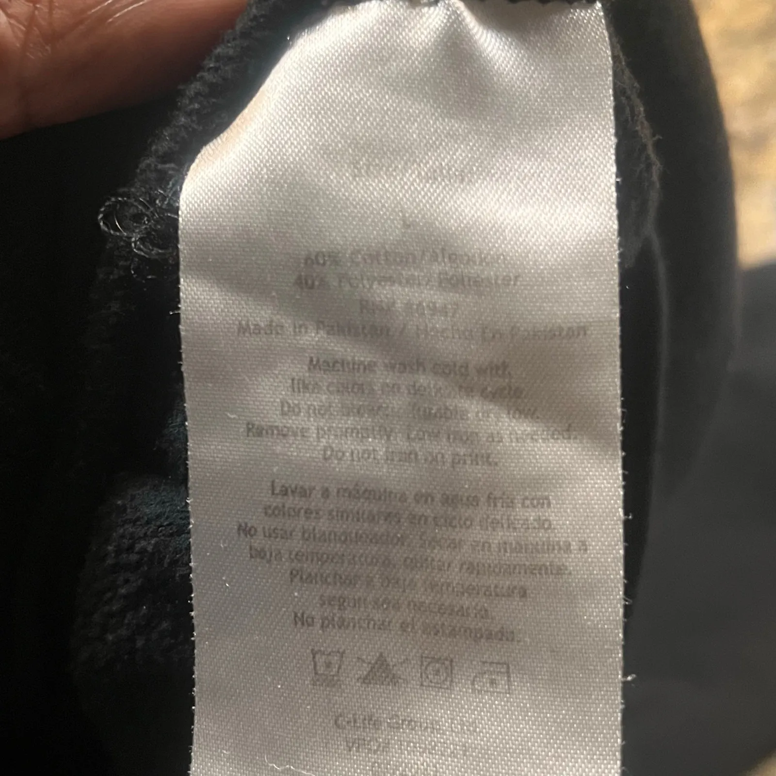 Betty Boop Women’s Size Large Angel Wings “Born to Rise”‎ Graphic Hoodie Black - Image 3