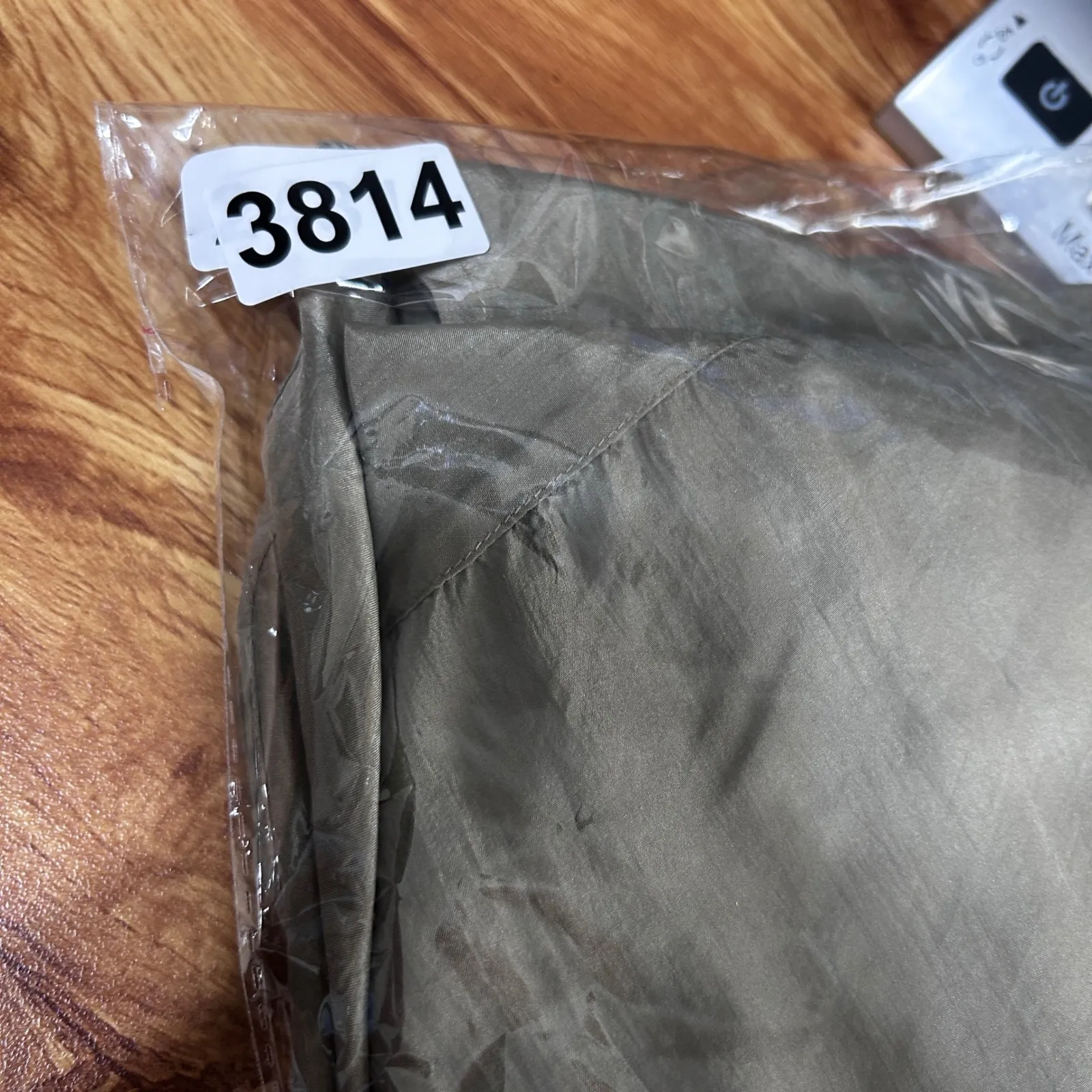 VTG Venezia Vitale Womens Silk Button Front Top 22/24 Taupe Capsule Quiet Luxury Tan Size undefined - Image 6