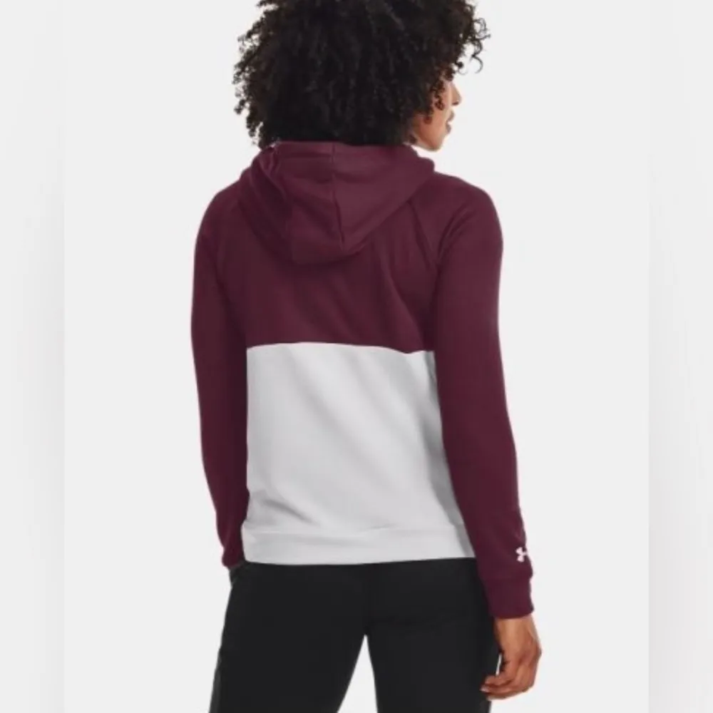 California Golden Bears Under Armour Sweatshirt Women's Burgundy/Light Gray - Image 2