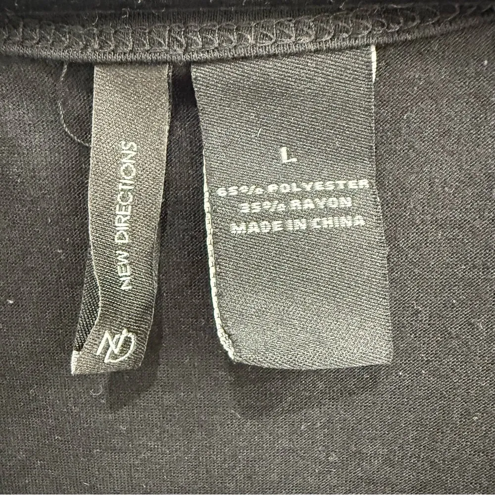 New Directions Black Sequin Women’s Large Tank Top - Image 2