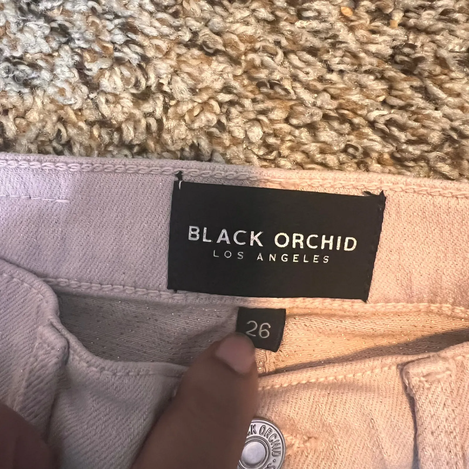 Black Orchid Los‎ Angeles Women's Pink Luxury Soft High Rise Jeans Sz 26 - Image 3