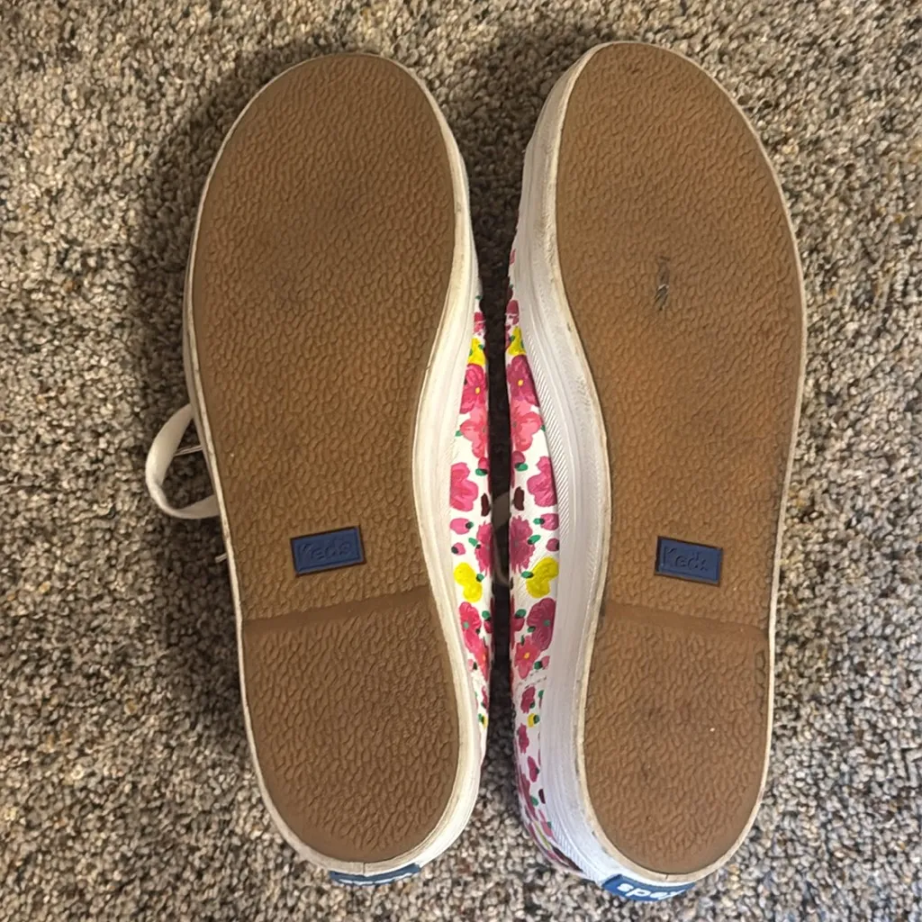Kate Spade x Keds Kickstart Sneakers Size 8.5 Pink Ditsy Floral Twee - Image 2