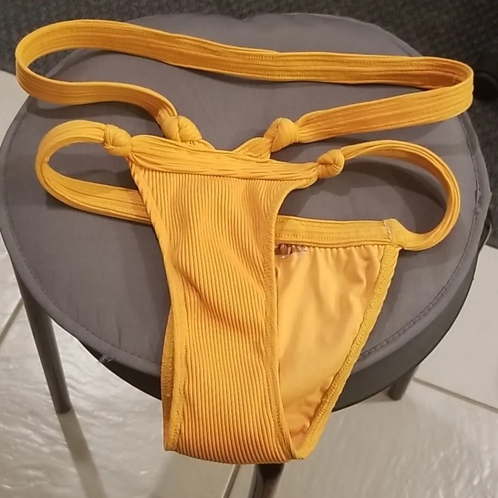 💕MINIMALE ANIMALE💕 Knotted Bandit Brief Bikini BOTTOMS Gold Small S - Image 7