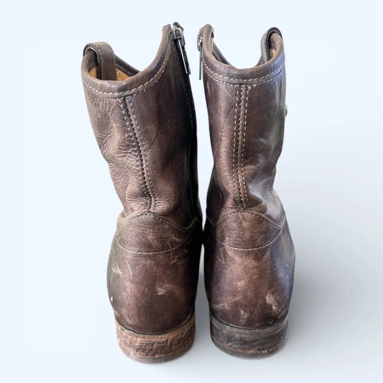 Frye Melissa Button Short Leather Boots Women’s Brown Boho Western Size 11 - Image 9