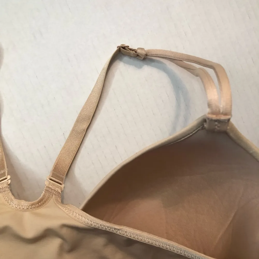 Wacoal Bra Custom Contours T-Back Convertible Front Closure in Sand Sz 38DD EUC - Image 16