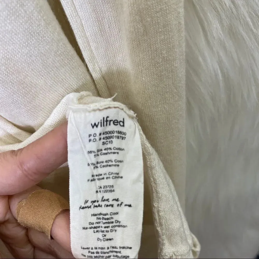 ARITZIA WILFRED Silk Cashmere Open Front‎ Knit Cardigan - Image 4