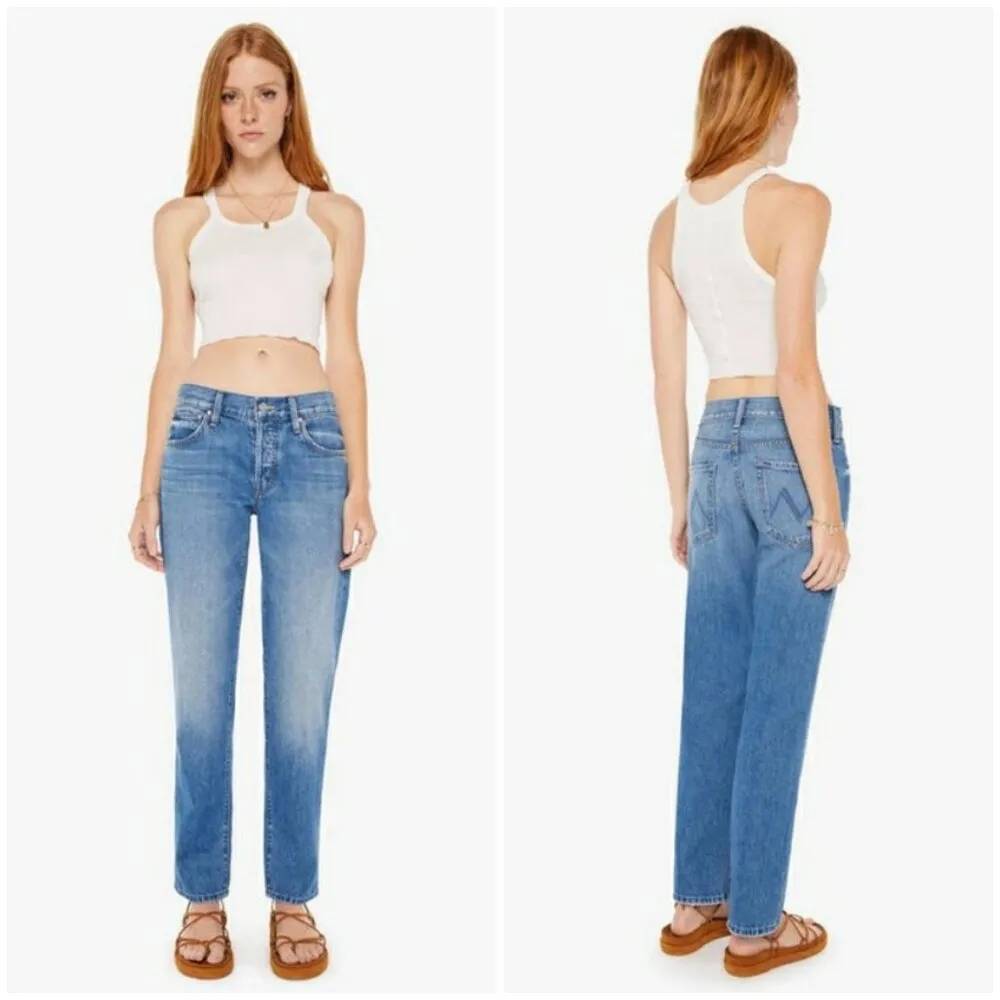 💕MOTHER SUPERIOR💕 Slider Hover Jeans ~ Heart Throb Button Fly 26 NWOT Blue - Image 4