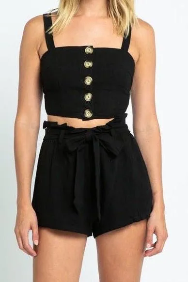 Black Two Piece Button Down Set - Image 3