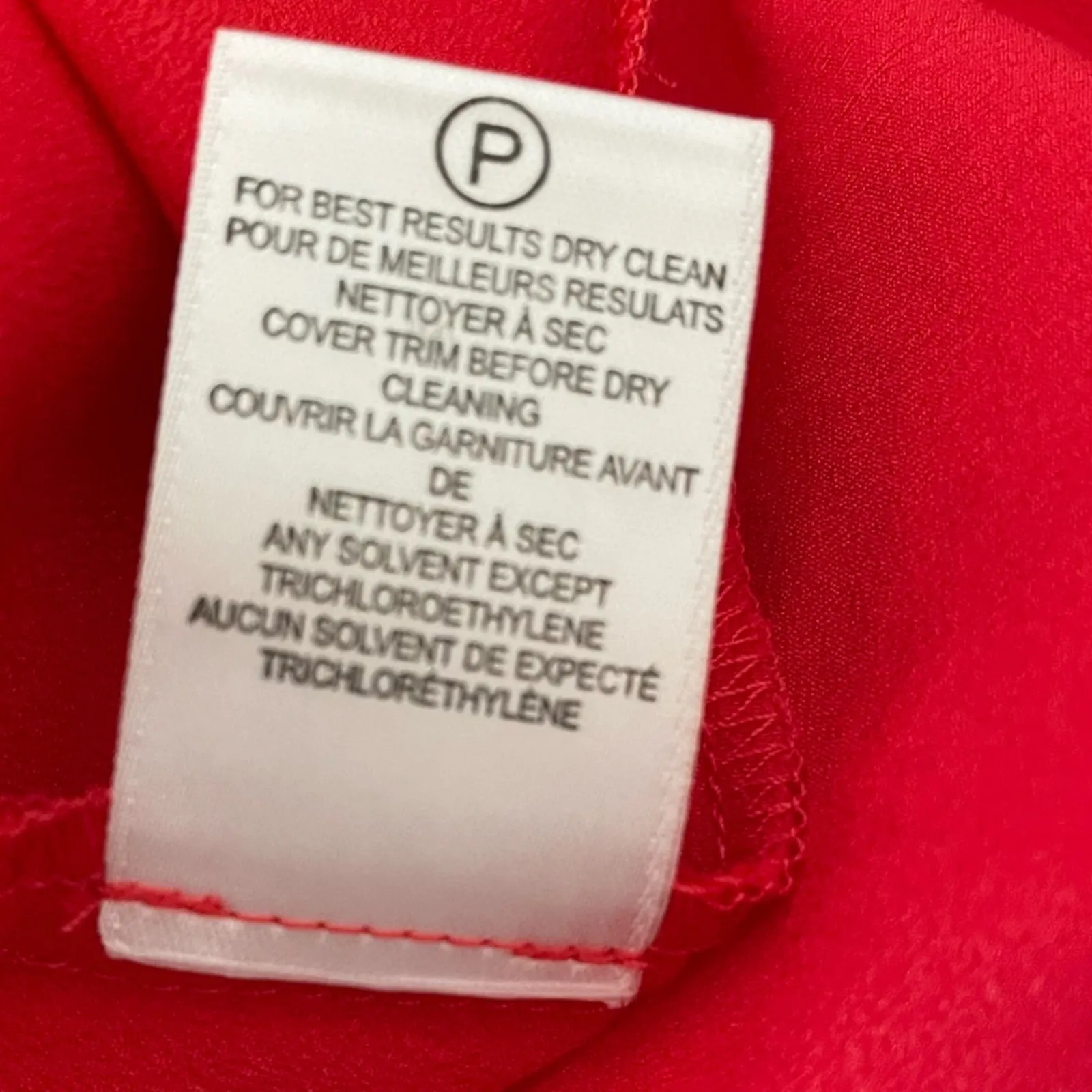 HALSTON HERITAGE One-Sleeve Cowl-Back Maxi Dress Rose Red Women’s Sz 0 - Image 7