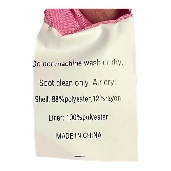 Beach‎ Tote Sunglow Style Pink Canvas Rope Strap Glitter Patches 24" Length NWT - Image 7