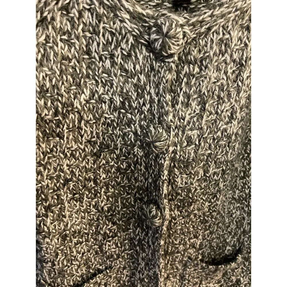 Fenn Wright Manson Medium Cardigan Alpaca Wool Women’s Sweater Covered Buttons` - Image 4