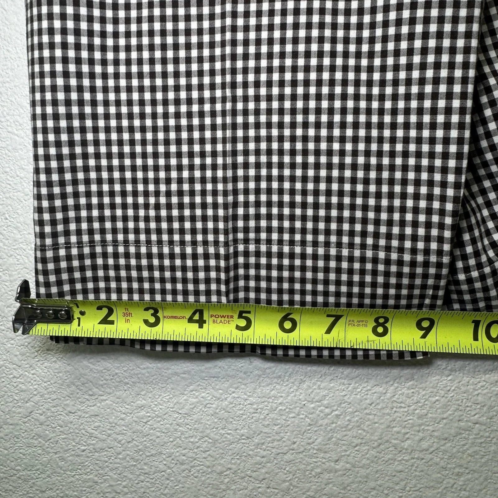 Lauren Active Ralph Lauren Capri Womens 14 Cotton Stretch Gingham Black White - Image 3