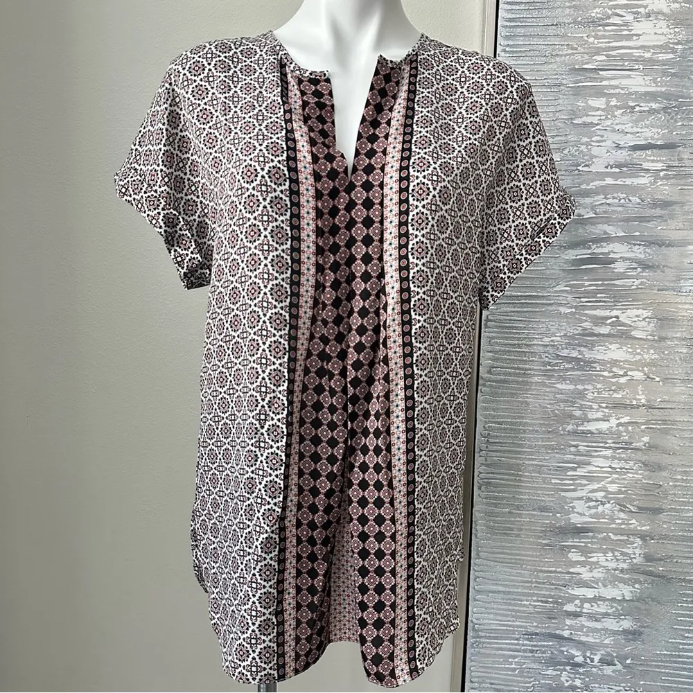 Max Studio Short Sleeve Blouse Size M Women - Image 2