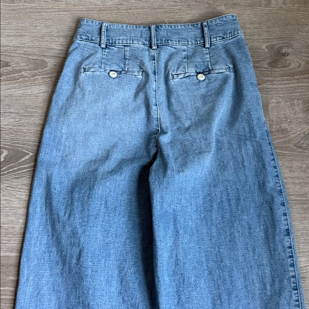 Madewell Pleated Wide-Leg Jeans in Kinnon Wash 4 - Image 12