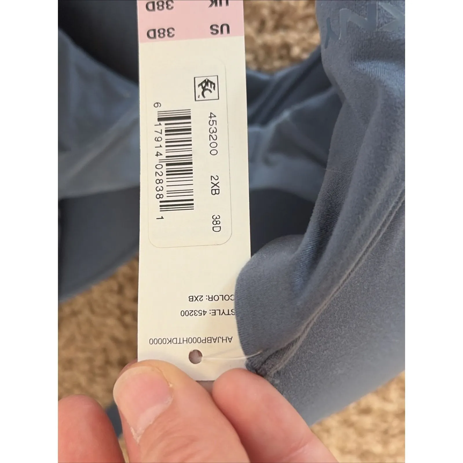 DKNY Blue Fusion Perfect Underwire Bra 38D NEW NWT Nordstrom Rack #453200 - Image 9