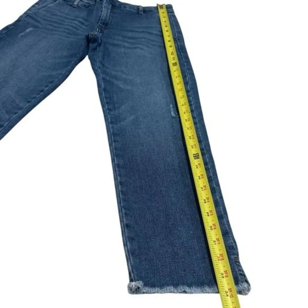 Sundry Raw Hem Slightly Distressed Mid Rise Crop Jeans Comfort Capsule Summer 25 - Image 10