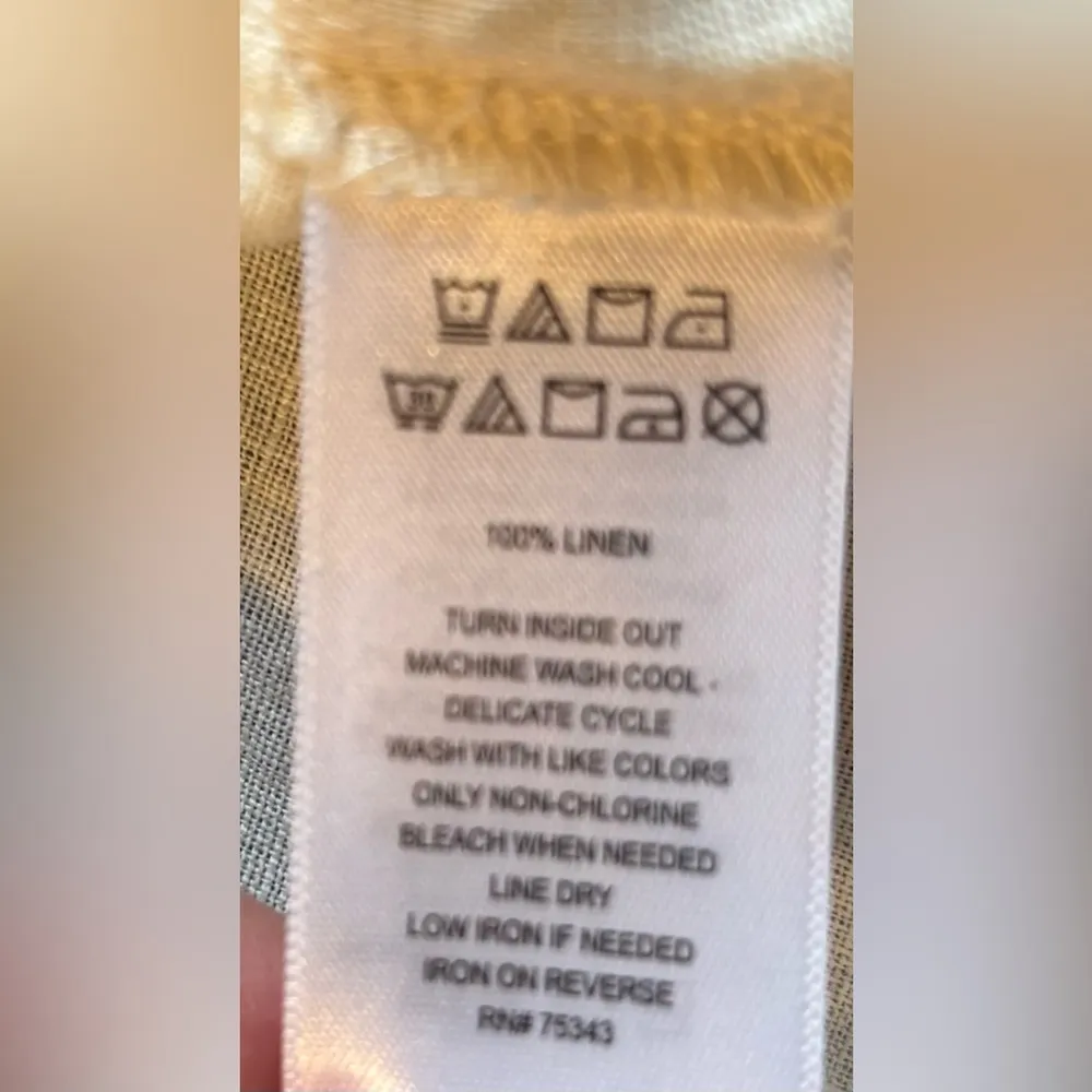 NWT Sigrid Olsen Linen Button Down Shirt - Image 7