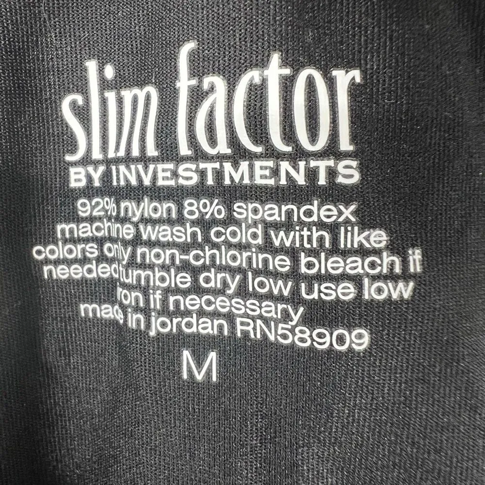 Slim Factor Investments Womens M Black Sleeveless Layering Tank Blouse Basic Size M - Image 3