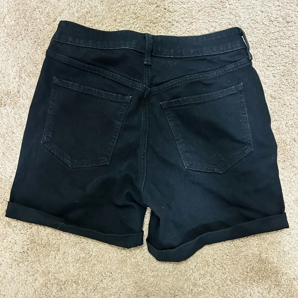 Old Navy Black Denim High-Rise WOW Shorts Size 4 | Stretch Jean Shorts. NWOT - Image 2