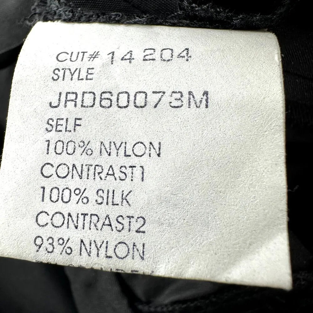 Tadashi Shoji Collection Dress Drop Waist Knee Length Lace Pleated Black 10 - Image 3