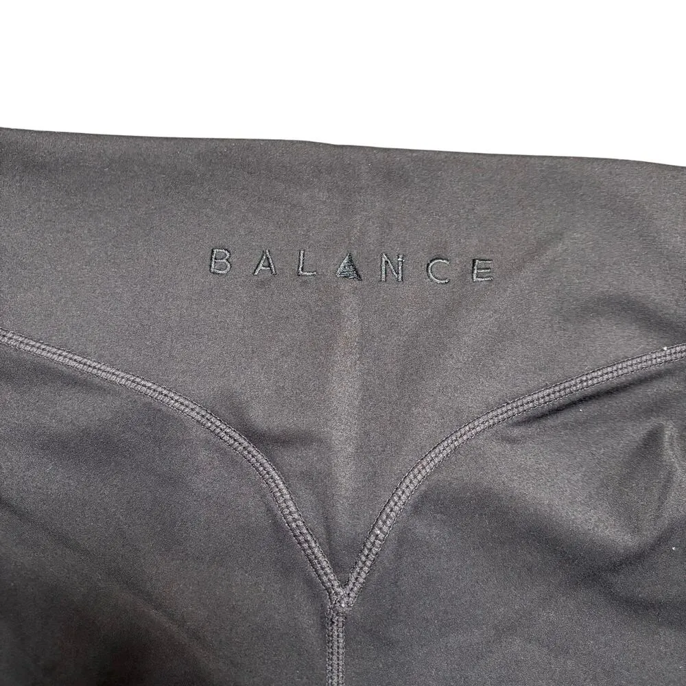 Balance Black Bike Shorts Activewear Athletic Performance High Waist Small - Image 5