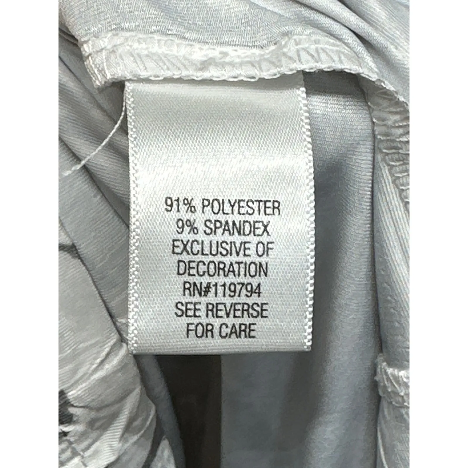 Apt 9 Womens XL V Neck Short Sleeve Beaded Butterfly Print Dress Tunic Top Black - Image 5