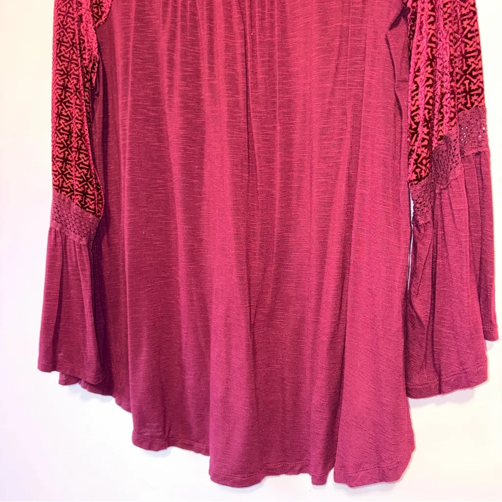 Style & Co Velvet Bell Sleeve Whimsical Blouse Women Plus Size 1X Romantic Fairy - Image 8
