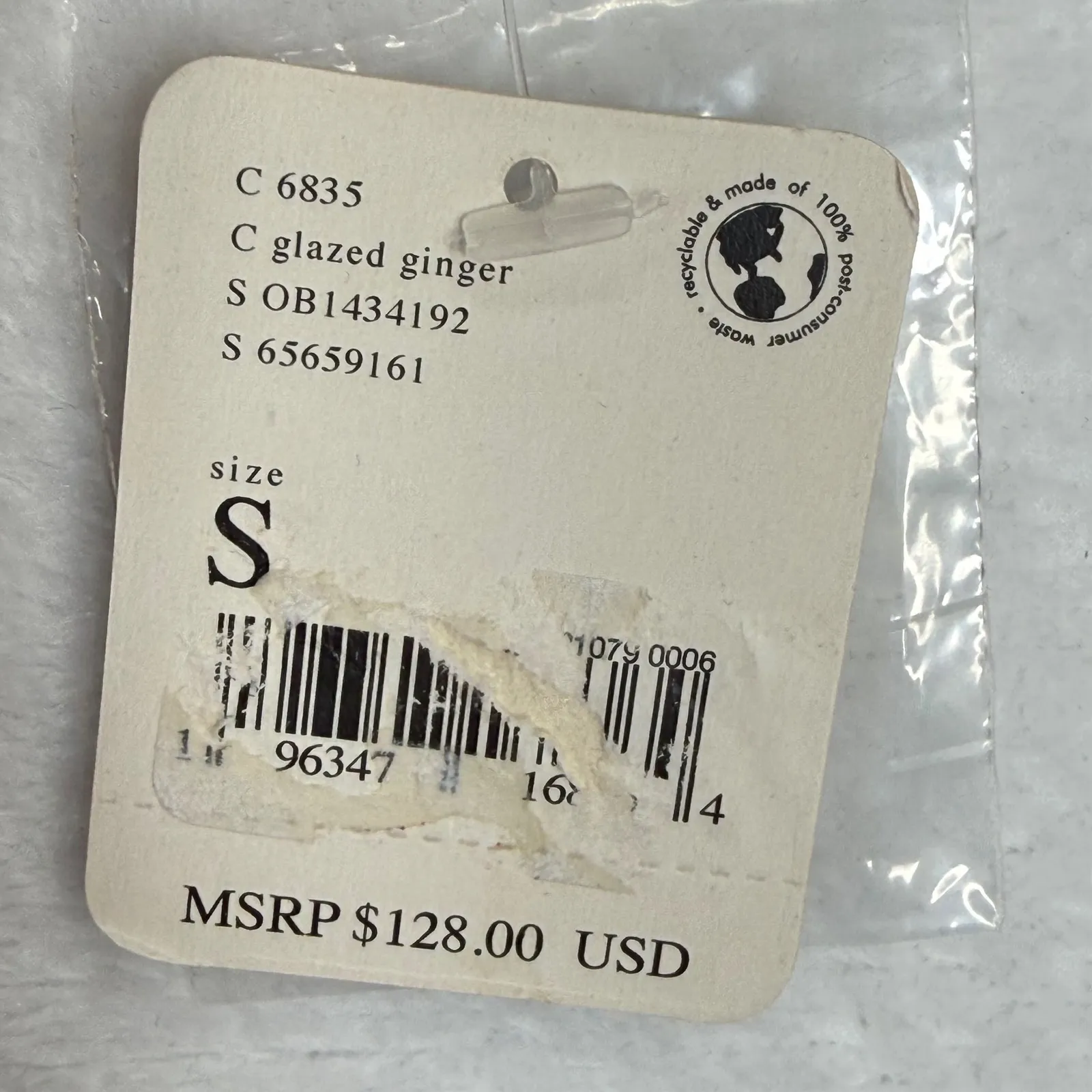 Free People Glazed Ginger Square Neck Cropped Blouse Long Sleeve Women Size S - Image 5