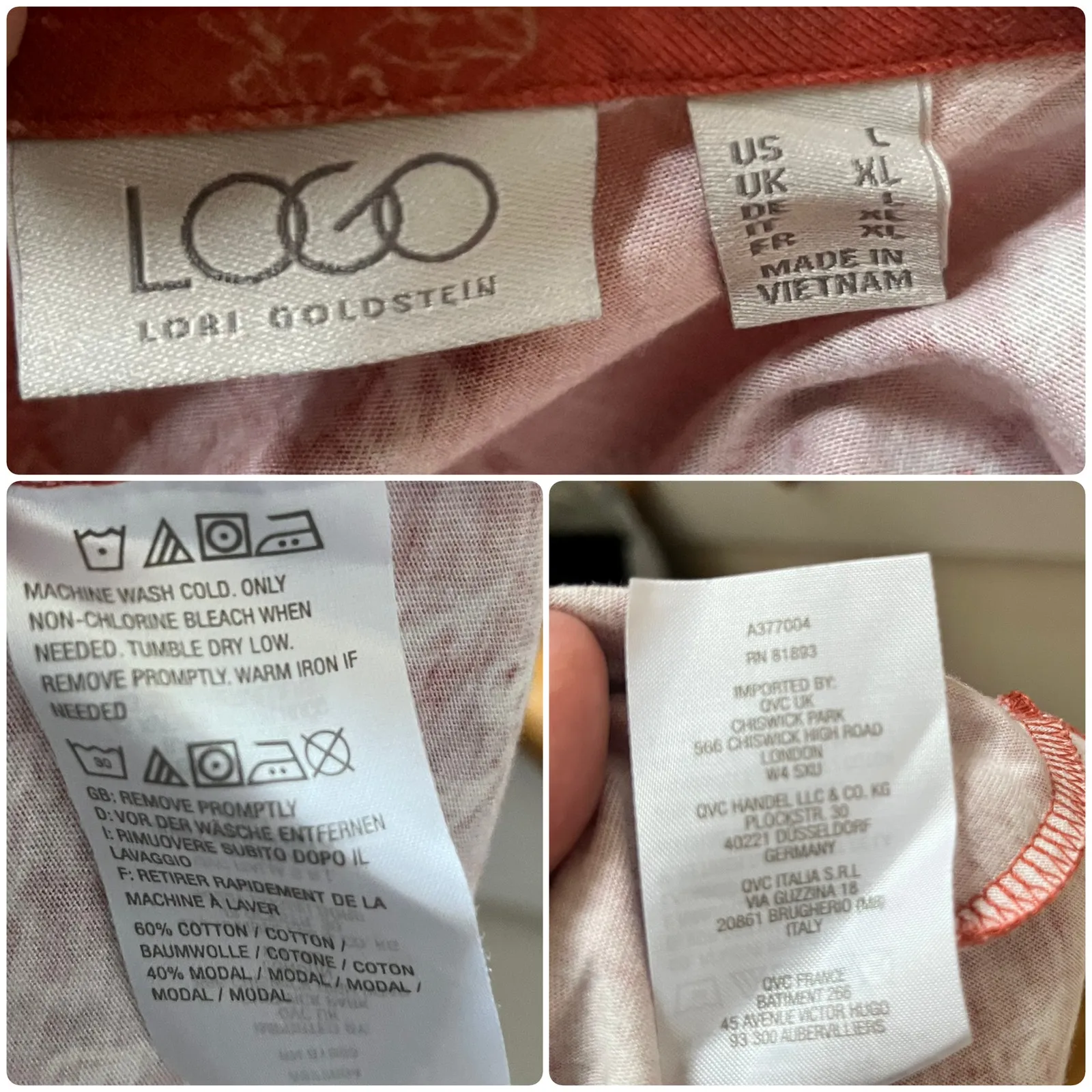 Logo Lori Goldstein Paisley Print Shirt Dress Size Large Casual - Image 10