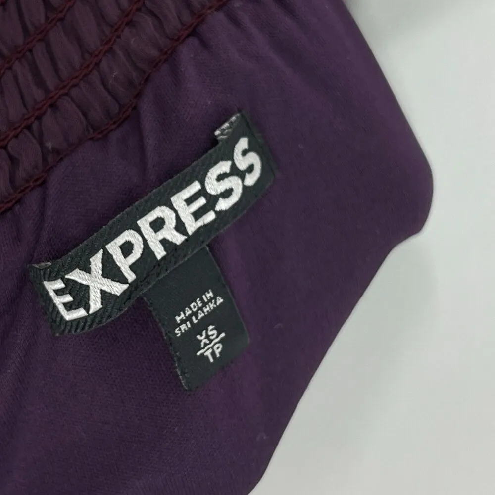 Express Tiered Maxi Skirt Tulle Chiffon Sheer Purple High Waisted Y2K XS - Image 8