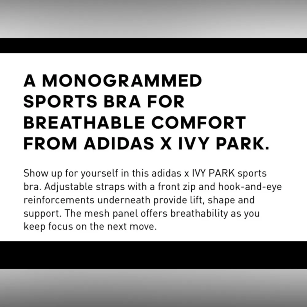 SALE•Blue Adidas x IVY PARK Monogram SportsBra - Image 12