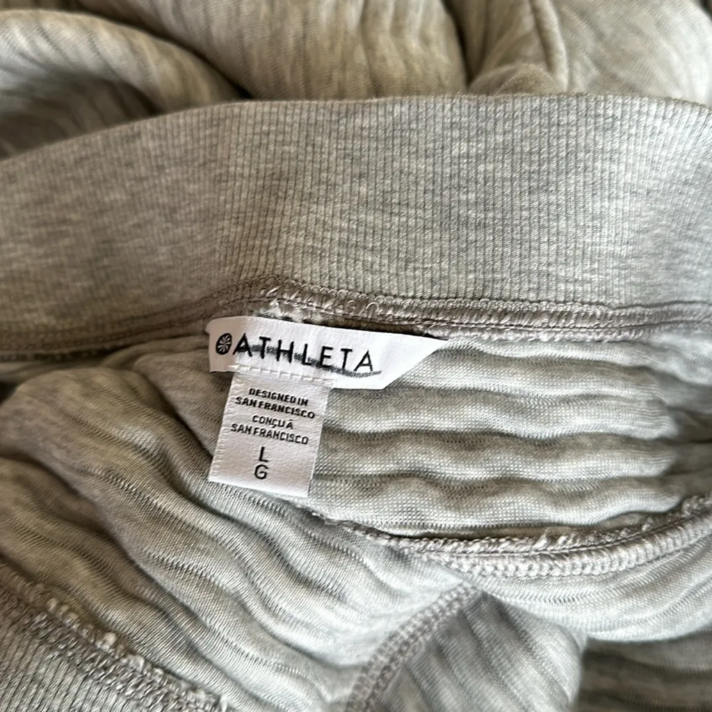 NWOT Athleta Ribbed Quilted Joggers Women's Size Large - Image 5