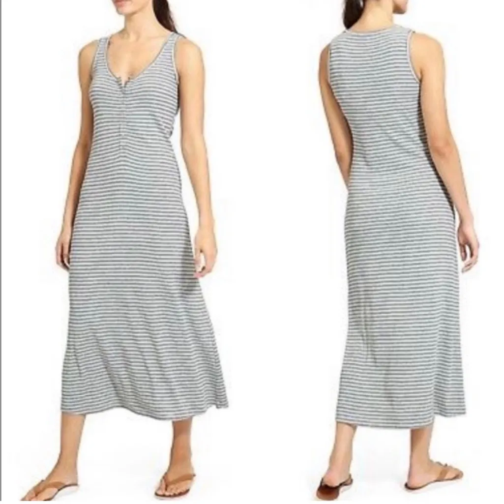 ATHLETA hermosa Henley maxi dress size small - Image 2