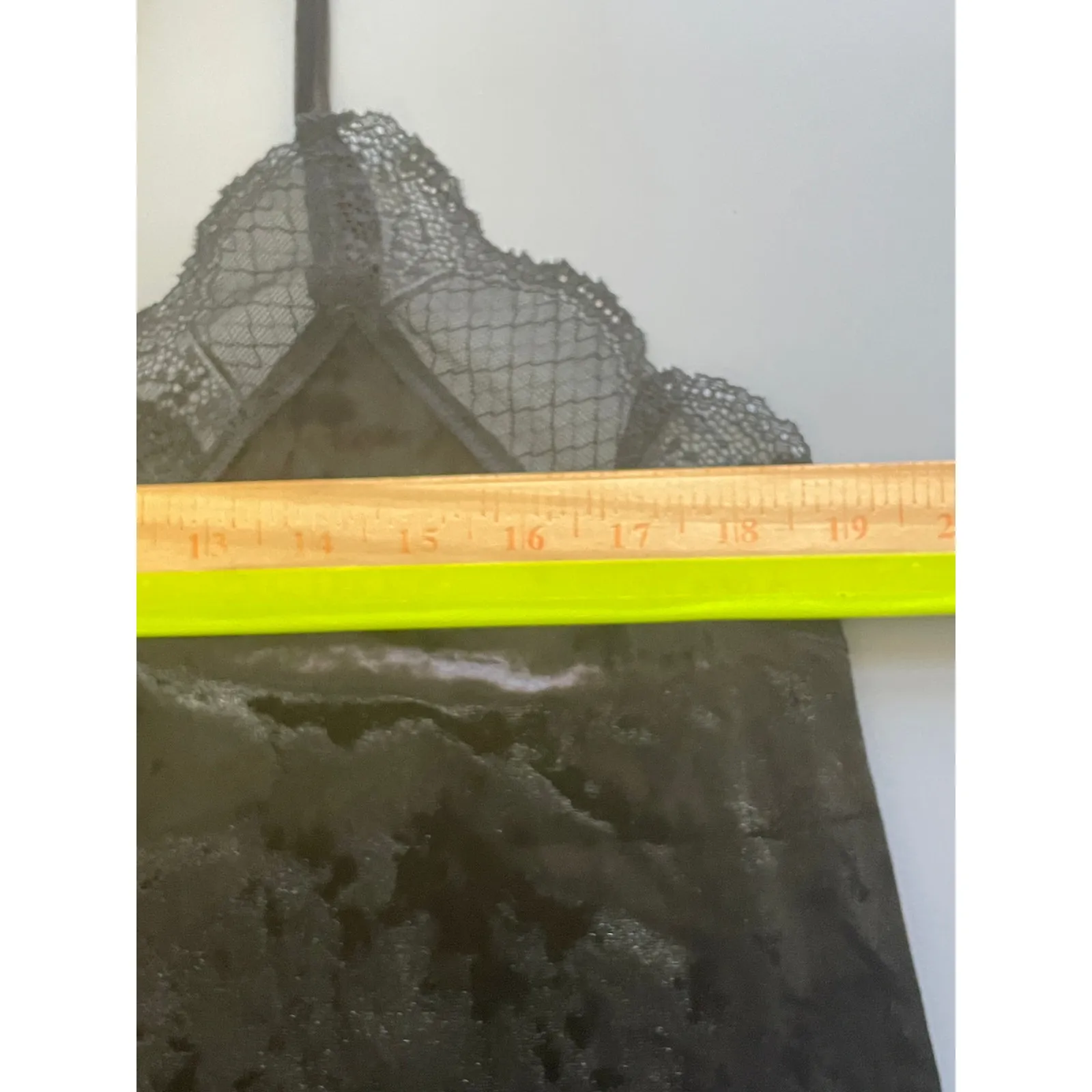 By Together Black Velvet Racerback Swing Top Lace Trim Size Large - Image 7