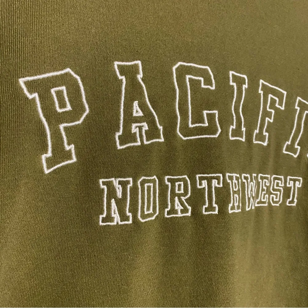 Arizona Womens Crew Neck Long Sleeve Pacific Northwest Sweatshirt Oversize Small - Image 3