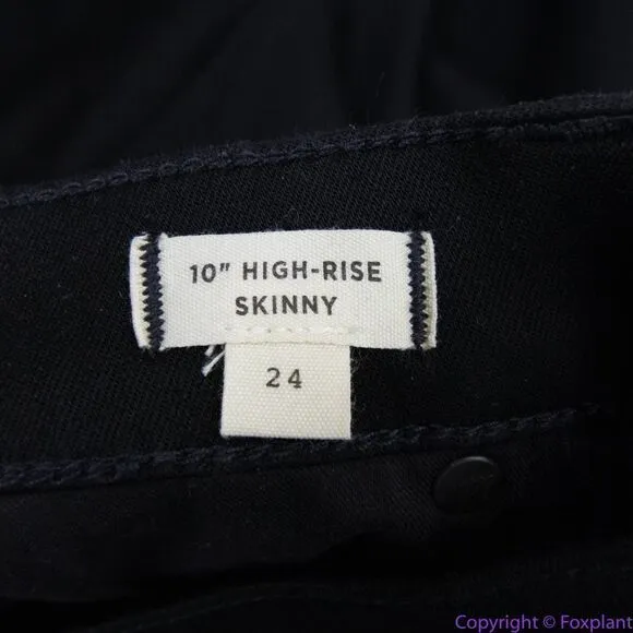 NEW Madewell 10" High-Rise Skinny Jeans in Carbondale‎ Wash, 24 - Image 14