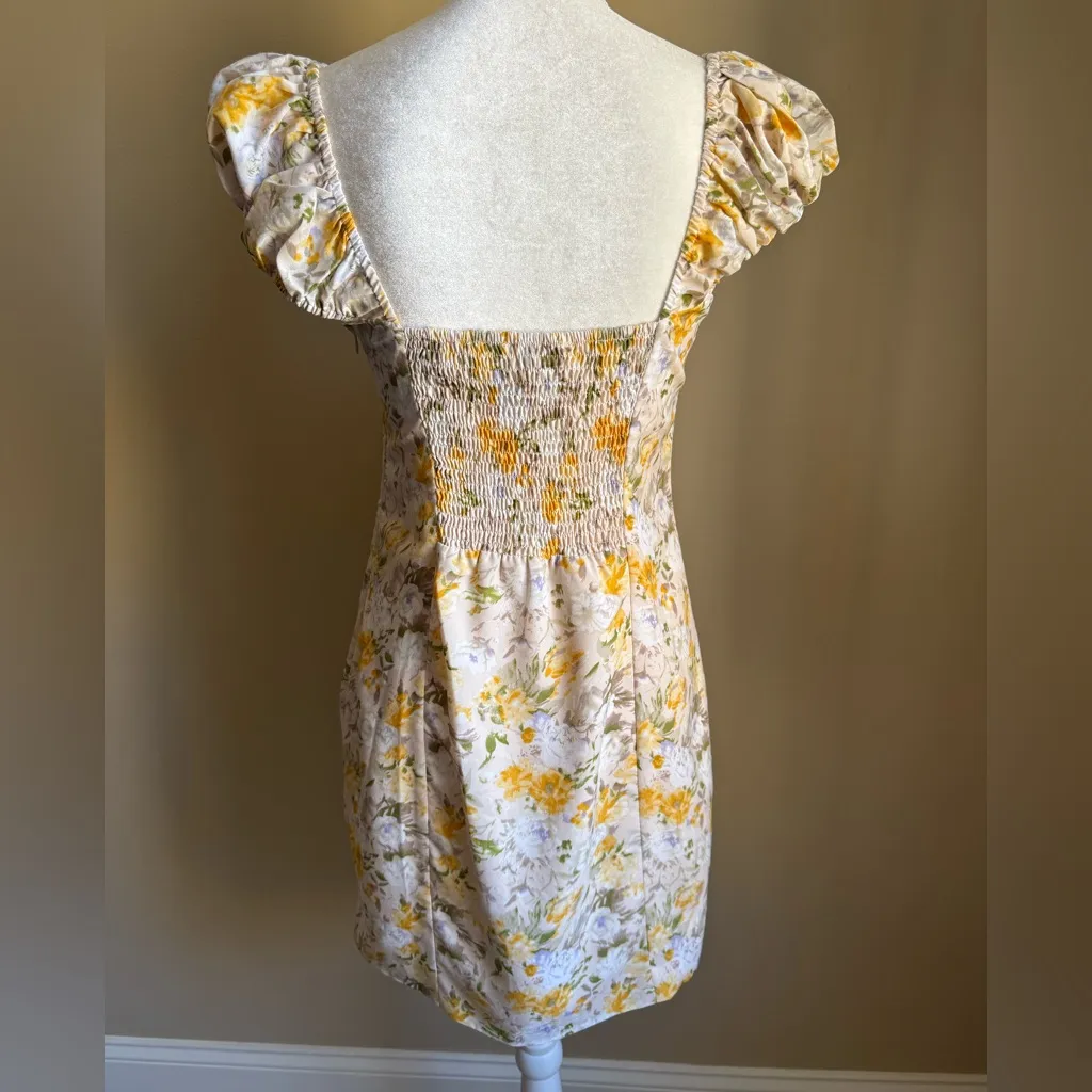 Astr Yellow Multi Floral Mini Dress - Image 6