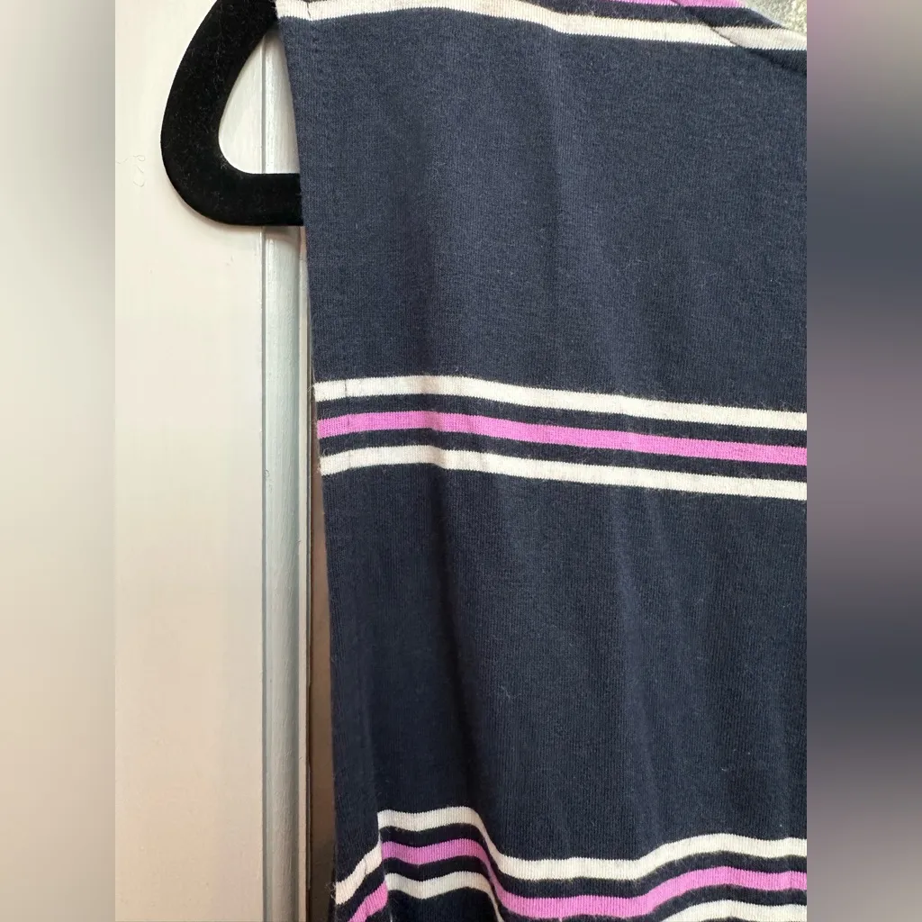 Lands’ End Nautical Coastal Striped Navy Sleeveless Maxi Dress Plus Size 2X - Image 7