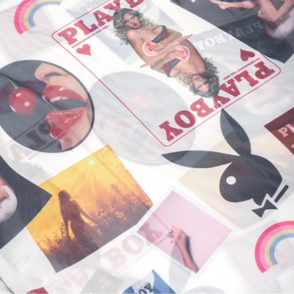 NWT-Playboy X passing b-day mesh top - Image 4
