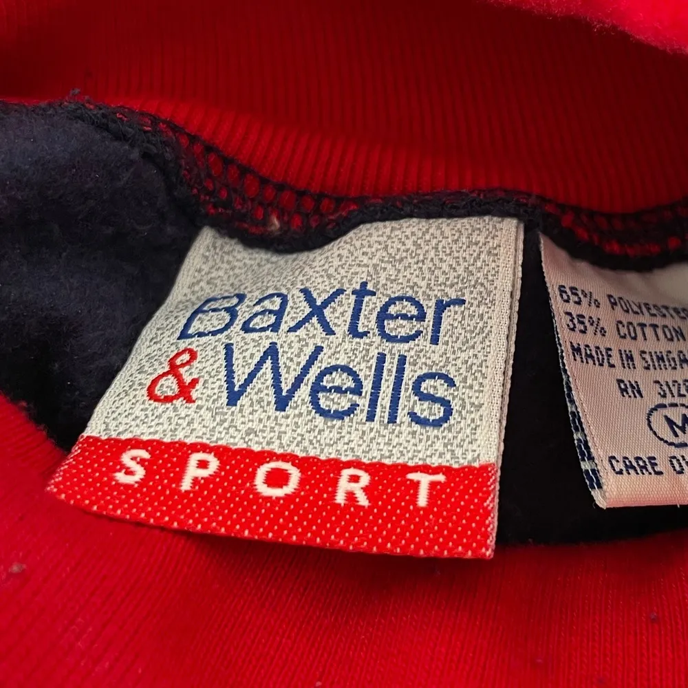 Baxter & Wells Wreath Turtle Neck Sweatshirt, Navy, Red, Green, Medium Blue - Image 6