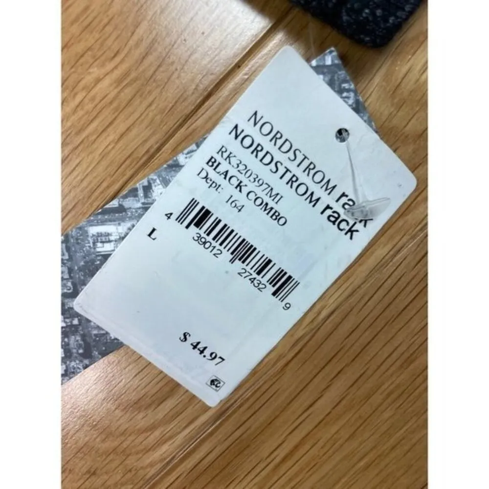 -New 14th & Union Zip Up Long Sleeve Jacket Womens L Black Speckle Moto Coat $45 - Image 4