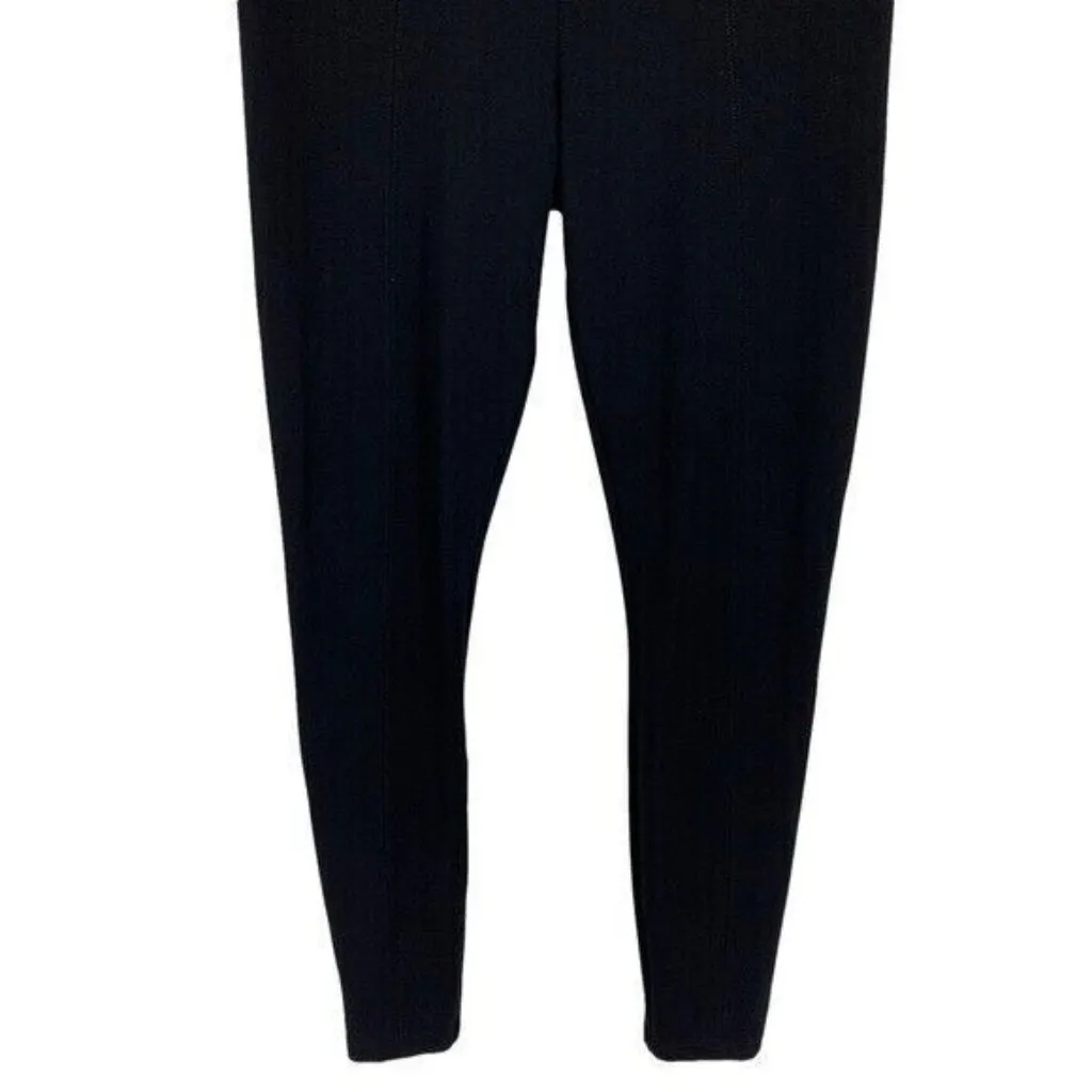 Lysse‎ Small Black High Rise Control Top Stretch Ponte Leggings Made In USA - Image 3