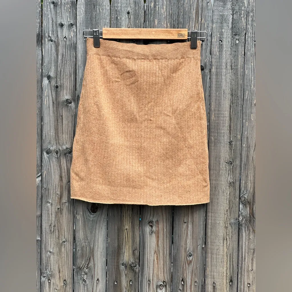 Free People Mod Wrap Skirt inCaramel  Heather - Image 13