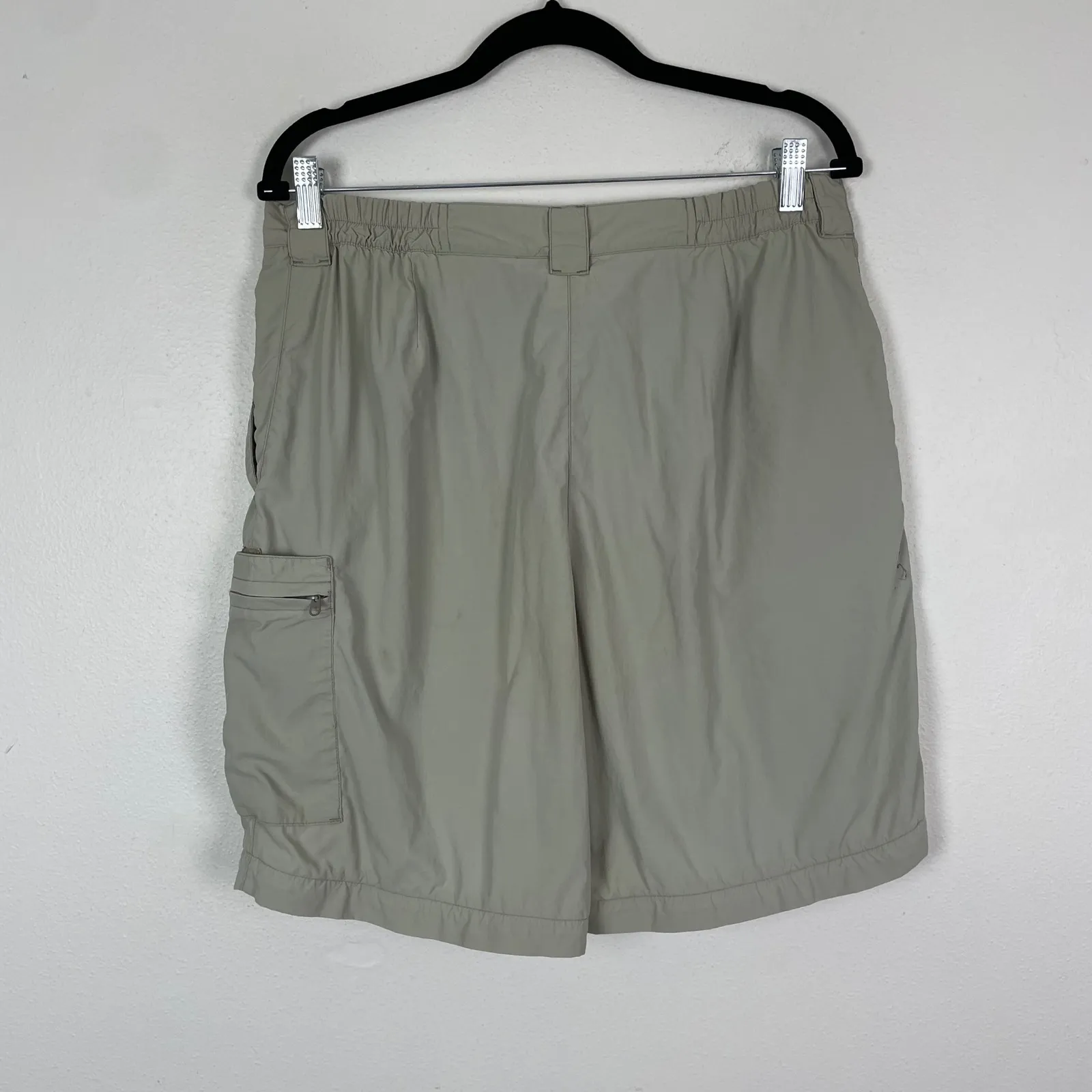ExOfficio Women's Size 14 Beige Nylon Cargo Shorts Hiking Travel‎ Outdoor Tan - Image 5