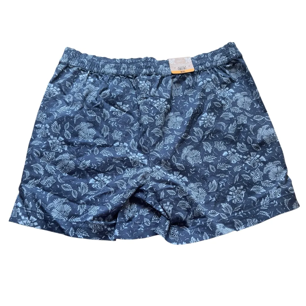 Jachs Girlfriend Blue Floral Print Stretch‎ Chino Casual Shorts XXL NWT - Image 4