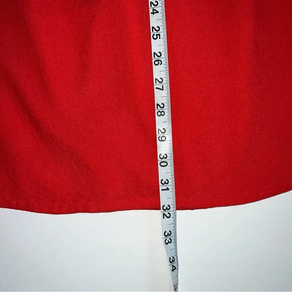 Jack by BB Dakota Klea Embroidered Surplice Dress Fire red size small - Image 9