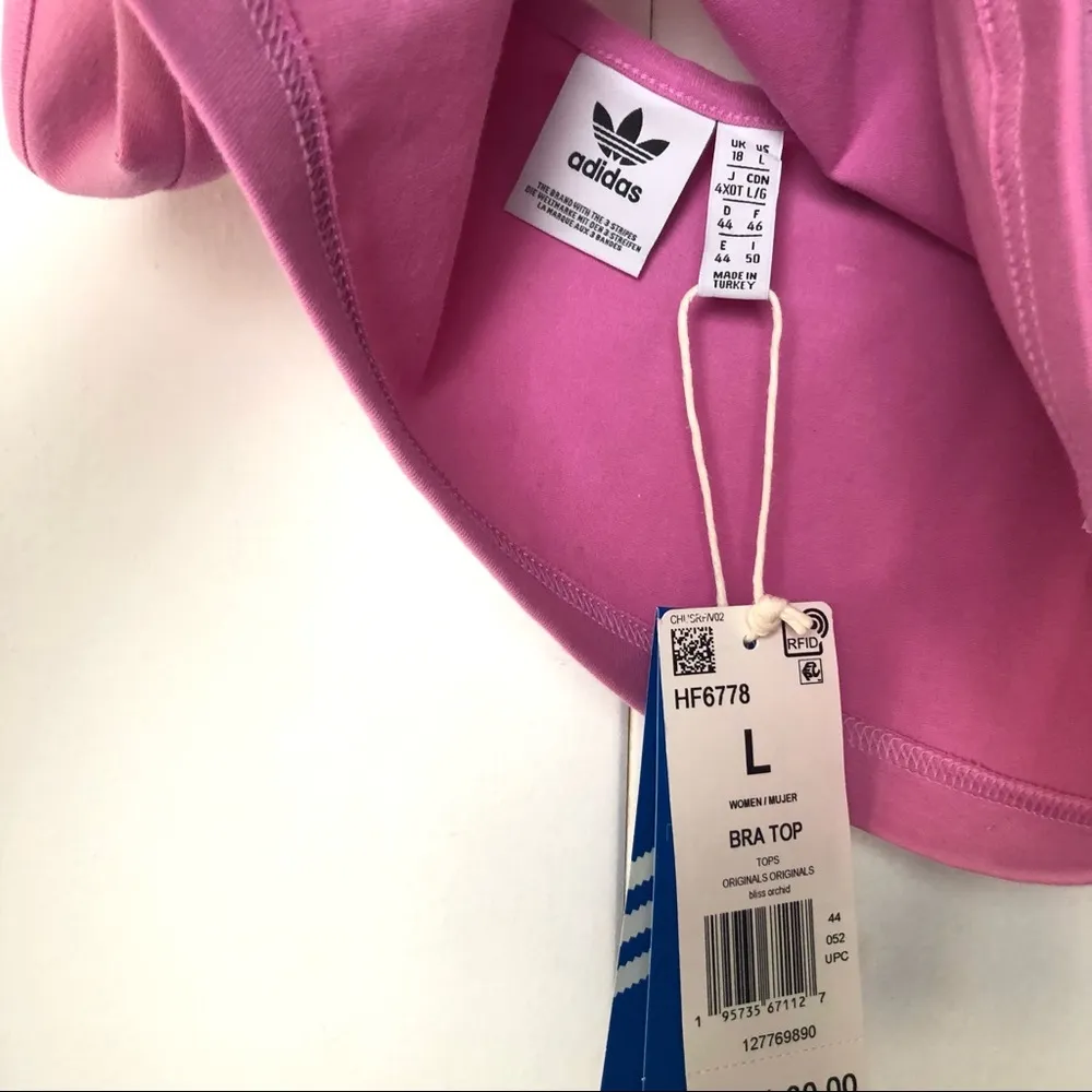 Adidas Originals Bra Top in Bliss Orchid NWT - Image 5
