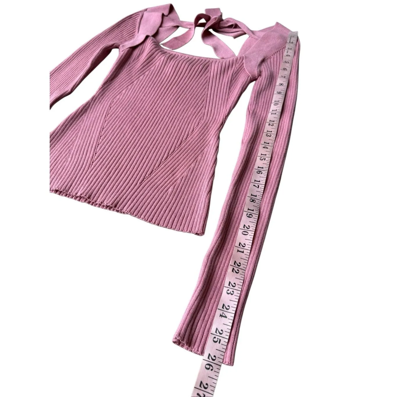 Revolve Lover’s + Friends The Back Fitted Rib Sweater In Pink Size M - Image 11