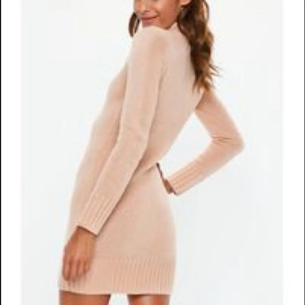 ✨ Missguided
Women's Natural Nude Fluffy High Neck Jumper Dress✨ - Image 2